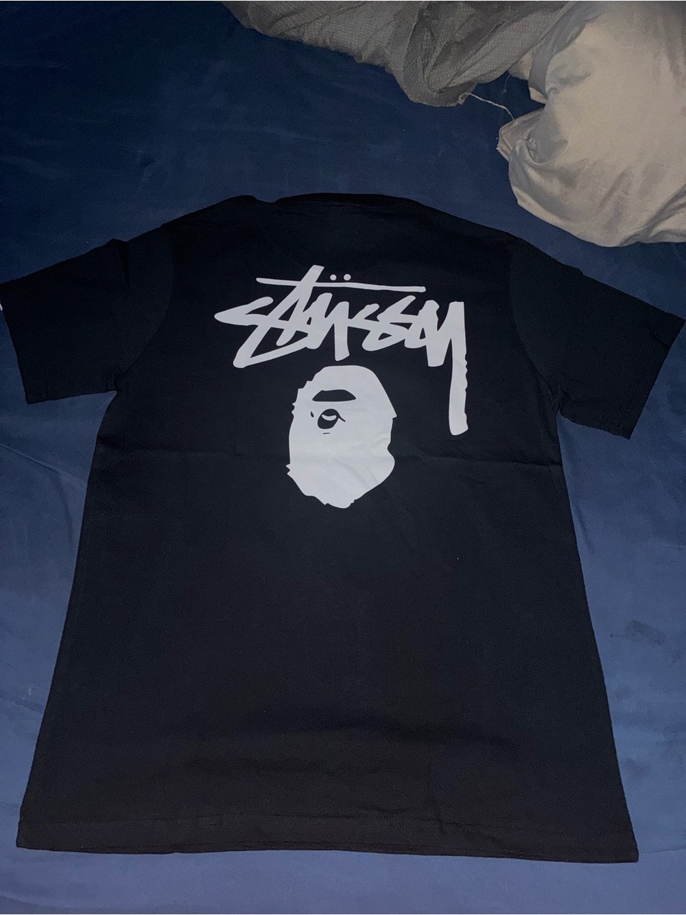 Stussy Black Short Sleeve Logo Tee - Picture 2 of 8